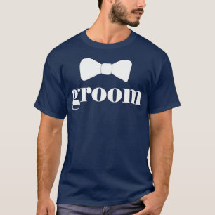 Funny Groom Bow Stropdas Bachelor Party Outfit Coo T-shirt