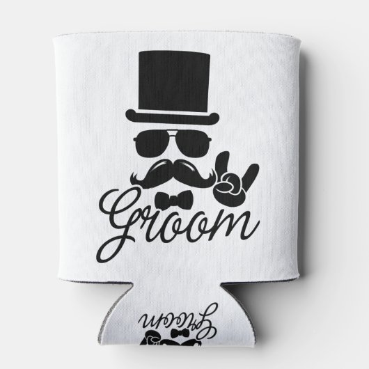 Funny Groom Gift for Bachelor Party & Wedding Blikjeskoeler (Achterkant)