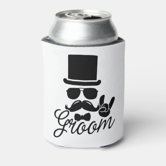 Funny Groom Gift for Bachelor Party & Wedding Blikjeskoeler (Blikje Achterkant)