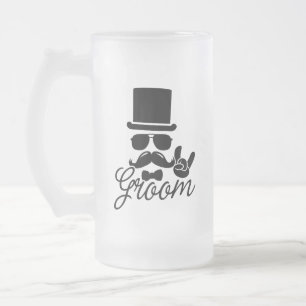 Funny Groom Gift for Bachelor Party & Wedding Matglas Bierpul
