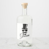 Funny groom likeurfles etiket (Voorkant)