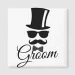 Funny groom magneet<br><div class="desc">Grappig en stijlvol ontwerp voor mannen,  hoofdzakelijk voor de klassieke en de hipstermannen.</div>