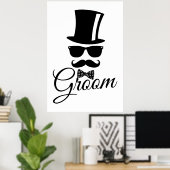 Funny groom poster (Thuiskantoor)