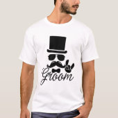 Funny Groom T-shirt voor vrijgezellenfeest & bruil (Voorkant)