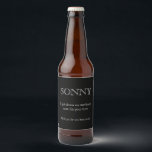 Funny Groomsman Gift Black and White Bier Etiket<br><div class="desc">You're iced! Give this funny groomsman gift to your wedding party to say yes to being part of your special day</div>