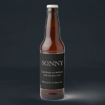 Funny Groomsman Gift Black and White Bier Etiket<br><div class="desc">You're iced! Give this funny groomsman gift to your wedding party to say yes to being part of your special day</div>