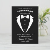 Funny Groomsman Invitation (Staand voorkant)