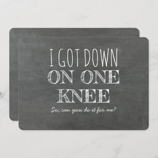 Funny Groomsman of Best Man Asking Voorstel Kaart (Voorkant / Achterkant)