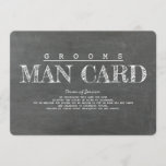 Funny Groomsman of Best Man proposal Kaart<br><div class="desc">"Grooms MAN KAART" Chalkboard grappig beste man,  groomsman voorstelkaarten.</div>