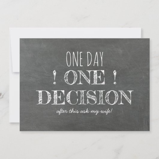 Funny Groomsman of Best Man Voorstel Kaart (Voorkant)