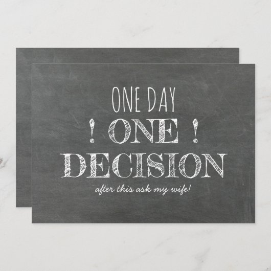 Funny Groomsman of Best Man Voorstel Kaart (Voorkant / Achterkant)