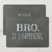 Funny Groomsman of Best Man Voorstel Kaart (Voorkant / Achterkant)