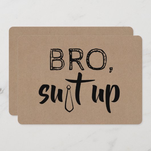 Funny Groomsman of Best Man Voorstel Kaart (Voorkant / Achterkant)