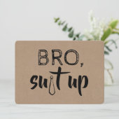 Funny Groomsman of Best Man Voorstel Kaart (Staand voorkant)