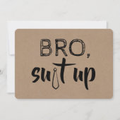 Funny Groomsman of Best Man Voorstel Kaart (Voorkant)