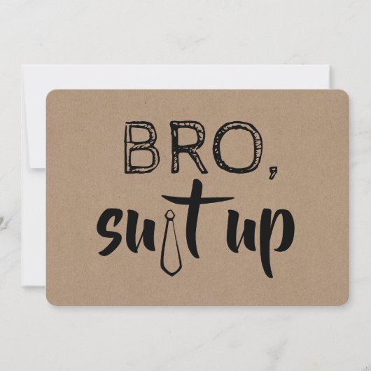 Funny Groomsman of Best Man Voorstel Kaart (Voorkant)