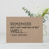 Funny Groomsman of Best Man Voorstel Kaart (Staand voorkant)