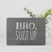 Funny Groomsman of Best Man Voorstel Kaart (Staand voorkant)