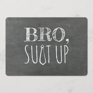 Funny Groomsman of Best Man Voorstel Kaart