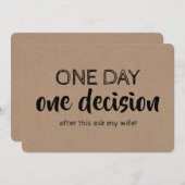 Funny Groomsman of Best Man Voorstel Kaart (Voorkant / Achterkant)