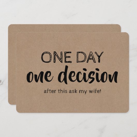 Funny Groomsman of Best Man Voorstel Kaart (Voorkant / Achterkant)