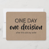 Funny Groomsman of Best Man Voorstel Kaart (Voorkant)