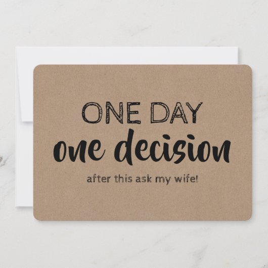 Funny Groomsman of Best Man Voorstel Kaart (Voorkant)