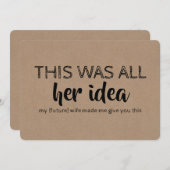 Funny Groomsman of Best Man Voorstel Kaart (Voorkant / Achterkant)