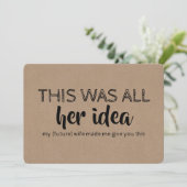 Funny Groomsman of Best Man Voorstel Kaart (Staand voorkant)