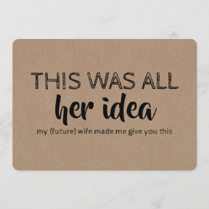 Funny Groomsman of Best Man Voorstel Kaart