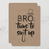 Funny Groomsman of Best Man Voorstel Kaart (Voorkant / Achterkant)