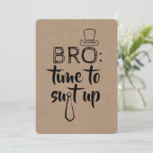 Funny Groomsman of Best Man Voorstel Kaart (Staand voorkant)