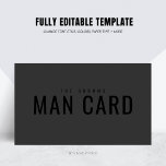 Funny Groomsman Voorstel Man Kaart Zwart op Zwart Contactkaartje<br><div class="desc">Grappig groomsman voorstel. De Groomsman Kaart of Man Kaart. Volledig aanpasbaar voor styling aan de esthetiek van uw evenement of huwelijksfeest. Misschien vind je deze versie ook leuk: https://www.zazzle.com/z/x9qbk61x?rf=238389334780096921</div>
