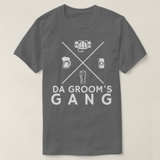 Funny Groomsmen Bachelor Party Groom T-shirt (Design voorkant)