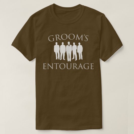 Funny GroomsmenGrooms Entourage Wedding Party T-shirt (Design voorkant)