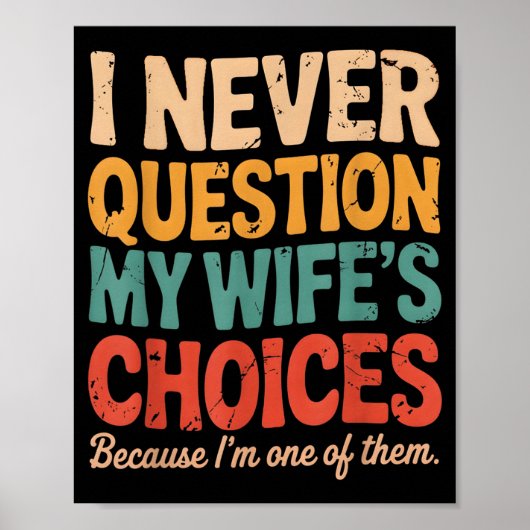 Funny Groovy Dad Joke Quote For Husband Fathers Da Poster (Voorkant)