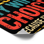 Funny Groovy Dad Joke Quote For Husband Fathers Da Poster (Hoek)