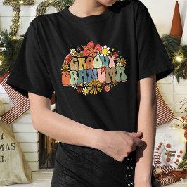 Funny Groovy Grandma T-Shirt voor vrouwen