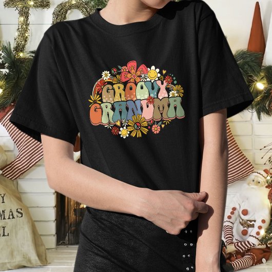 Funny Groovy Grandma T-Shirt voor vrouwen