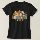 Funny Groovy Grandma T-Shirt voor vrouwen (Design voorkant)