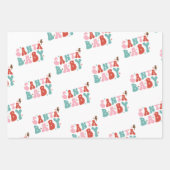 Funny Groovy kerst 1970 Inpakpapier Vel (Voorkant)