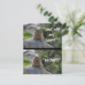 Funny Ground Squirrel Briefkaart (Staand voorkant)