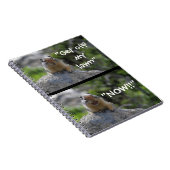 Funny Ground Squirrel die van mijn eigen gracht af Notitieboek (Rechterzijde)