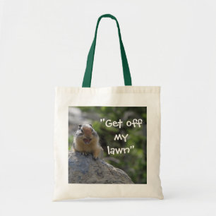 Funny Ground Squirrel die van mijn eigen gracht af Tote Bag