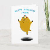 Funny Groundhog Day Birthday Kaart (Voorkant)
