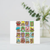 Funny Groundhog Day Cartoons Briefkaart (Staand voorkant)