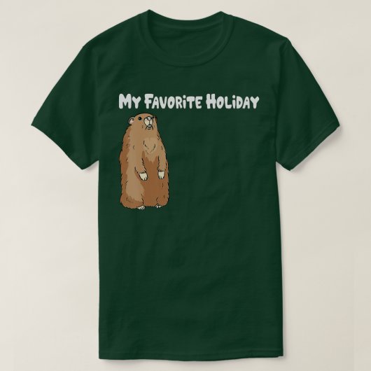Funny Groundhog Day Favorite Holiday Costuum Cool T-shirt (Design voorkant)