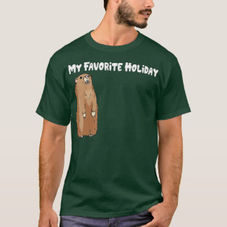 Funny Groundhog Day Favorite Holiday Costuum Cool T-shirt