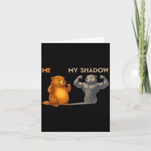 Funny Groundhog Day  Kaart (Voorkant)