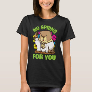 Funny Groundhog Day No Spring for You Kinder Manne T-shirt